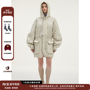 25FW中长款 设计师品牌SYUGNA 绗棉外套JULY 现货