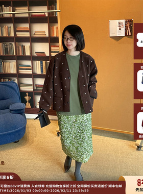 【现货】设计师品牌COEMES  25AW羊毛碎花开衫 JULY