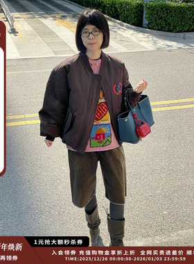 【现货】设计师品牌OIIORIRI 25AW印花空军夹克JULY