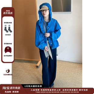 25AW纹理尼龙布抽橡筋夹克JULY 设计师品牌WHM 现货