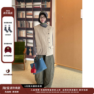 25AW梭织感绗棉马甲JULY 设计师品牌YOEYYOU 新品