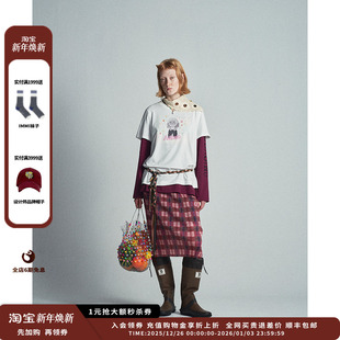 现货 Steven 设计师品牌AUBRUINO happy 庆功T恤JULY 25SS