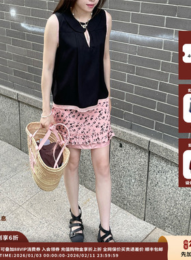 【现货】设计师品牌COEMES 6月胶囊 高腰显瘦木耳边包臀短裙JULY