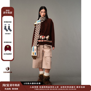 25AW 设计师品牌AUBRUINO 动物系带毛衣JULY 现货