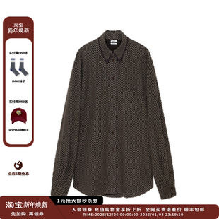 MWEFWWST1444X 设计师品牌IMMI25AW格纹羊毛宽松衬衫 现货