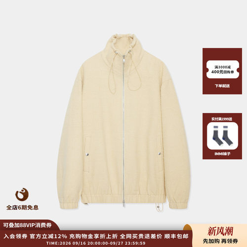 IMMI25AW格纹薄呢宽松夹克