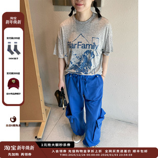 现货 裤 设计师品牌OPEN 25SS卷腰运动休闲工装 JULY