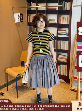 【现货】设计师品牌PUSHBUTTON 26SS 收腰短袖T恤