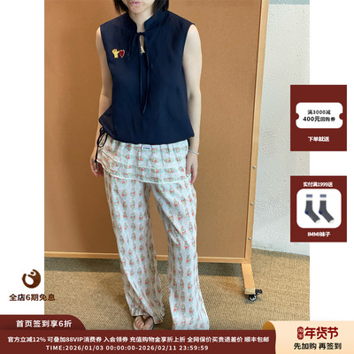 【现货】设计师品牌OIIORIRI 25SS胶囊印花长裤（含腰封）JULY