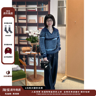 MWEFWKTP0902X 品牌IMMI25AW渐变马海毛翻领套头针织衫 现货