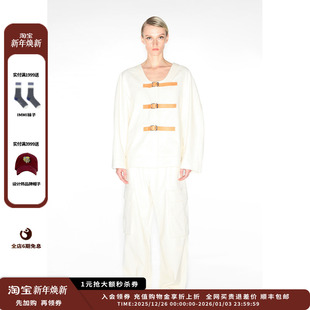 24AW弹力棉布皮袢宽松夹克MWDFWDJK0881X 设计师品牌IMMI 现货