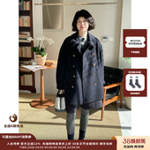 设计师品牌IMMI25AW羊绒双面呢双排扣外套MWEFWWJK1142X 现货