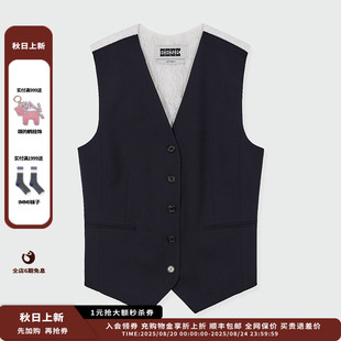 蕾丝拼接纽扣马甲JULY 设计师品牌EENK 24RE假日新品