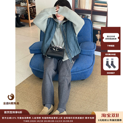 25AW牛仔绗棉马甲JULY