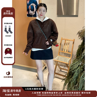 24AW丝羊绒POLO领宽松长袖 IMMI 毛衣MWDFWKKN0465X 新品