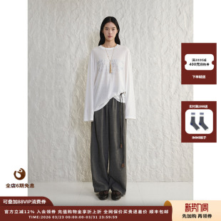 CONCISE 设计师品牌简白 WHITE 26SS 字母印花长袖 现货