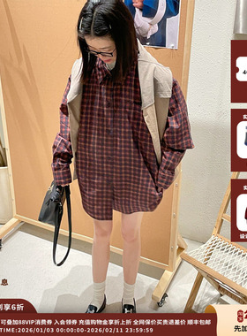 【现货】设计师品牌PUSHBUTTON25PS超大格子衬衫JULY