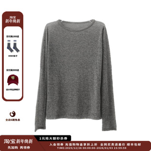 25AW薄羊绒羊毛圆领长袖 设计师品牌WHM 上衣JULY 现货