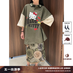 现货 YY24SS新品 KITTY OPEN YY联名款 T恤JULY 设计师品牌