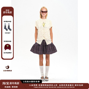 八月胶囊 设计师品牌COEMES V领马甲JULY 现货