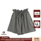 现货 设计师品牌 ASYUS 26PS 荷叶边系带宽松短裤