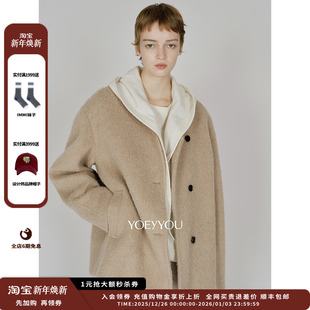 25AW 设计师品牌YOEYYOU 极简粗花呢外套 现货