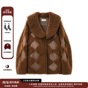 25AW拉贡羊绒菱形廓形外套MWEFWLJK1001A 设计师品牌IMMI 现货