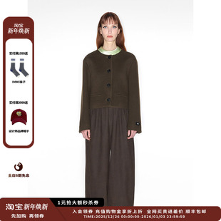 24AW现货双面呢圆领短外套MWDFWWJK0085X IMMI 现货