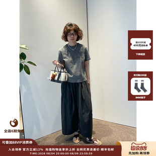 【现货】设计师品牌FAFAMOON 26SS 小圆领修身tee