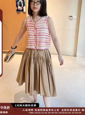 【现货】设计师品牌PUSHBUTTON25PS衬衫式喇叭裙JULY