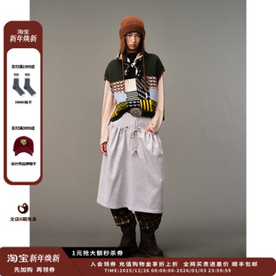 25AW 设计师品牌AUBRUINO 色块羊毛背心JULY 现货