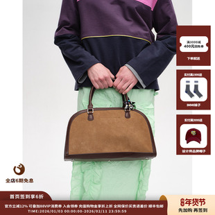 【现货】品牌 Short Sentence 26SS Weekender绒面皮革中号手提包