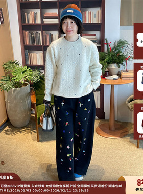 【现货】设计师品牌IMMI 25AW羊绒拉毛樱桃套头衫MWEFWKKN0560X