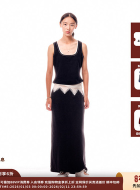 【现货】设计师品牌shao xii 25SS假两件蕾丝拼接长裙JULY