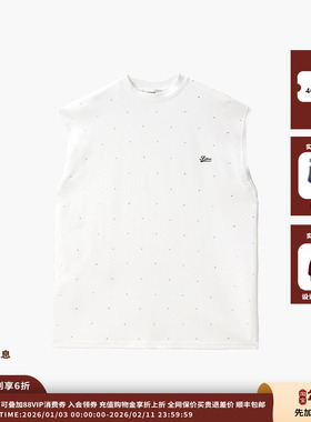 【现货】设计师品牌ETHOR 25AW烫钻无袖上衣JULY