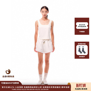 25SS新品 xii 设计师品牌shao 手工刺绣镶条背心上衣JULY 新品