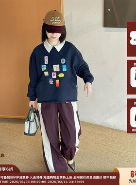 【现货】设计师品牌GARCON BY GARCON 25AW印章印花卫衣JULY