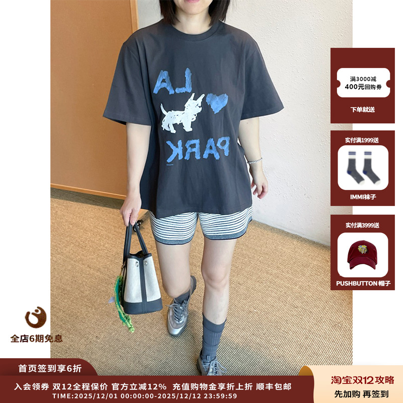 【现货】设计师品牌LOW CLASSIC LC 25SS爱之公园T恤JULY