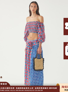 【现货】设计师品牌ANTIK BATIK 25SS拼色格纹上衣 JULY