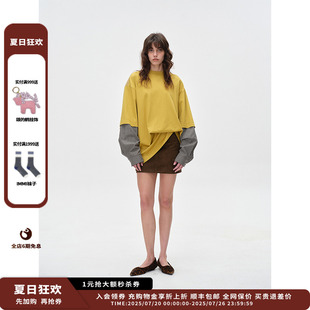 25PF麂皮半裙JULY 新品 设计师品牌ASYUS
