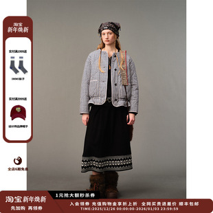 25AW双边刺绣半裙JULY 设计师品牌AUBRUINO 现货