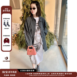 25SS现货印花薄尼龙翻领短风衣JULY 设计师品牌WHM 现货