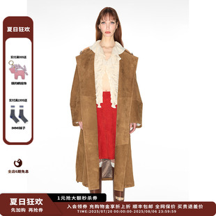 绒面羊皮宽松大衣MWDFWLCO1105X 新品 IMMI 24AW新品