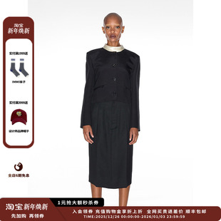 24AW新品 IMMI 颗粒精纺羊毛后开衩半身裙MWDFWWSK0535X 新品