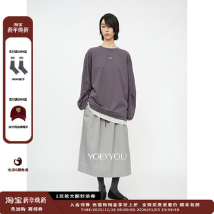 25AW中长直身宽松T恤JULY 设计师品牌YOEYYOU 现货