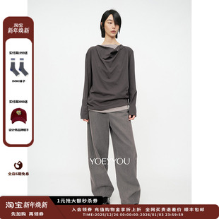 25AW九分小量感休闲长裤 设计师品牌YOEYYOU JULY 现货