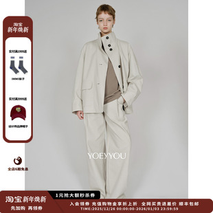 25AW简约直身长裤 设计师品牌YOEYYOU JULY 新品