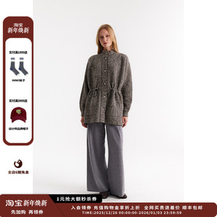 Collection 设计师品牌Crush 25AW复古格纹立领夹克JULY 现货