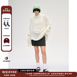 25AW SENTENCE 设计师品牌SHORT 马海毛圆领针织上衣JULY 现货