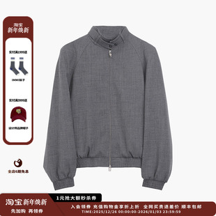 25AW羊毛立领亚麻阔肩夹克JULY 设计师品牌ETHOR 现货